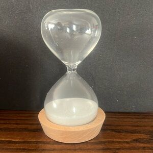 HOURGLASS-WHITE SAND WITH TRAY 🤍ORGA NICE brand🤍🤍 5 MINUTES 🤍